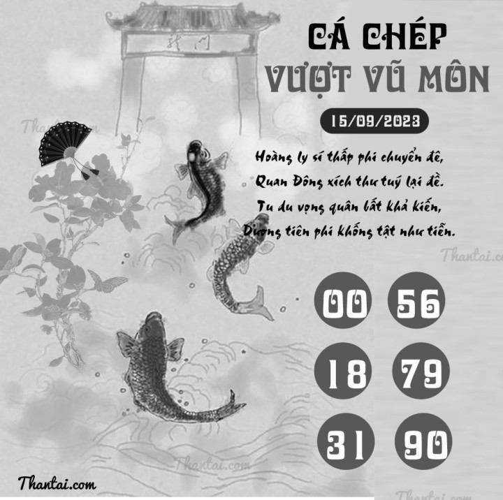CÁ CHÉP VƯỢT VŨ MÔN 31/08/2023