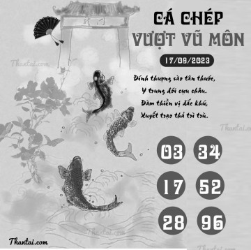 CÁ CHÉP VƯỢT VŨ MÔN 17/09/2023