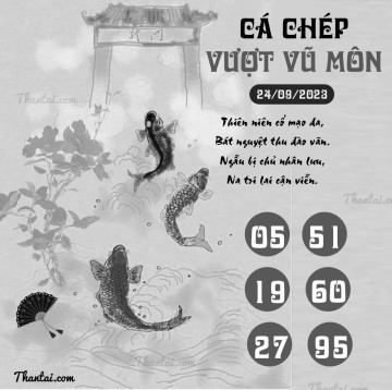 CÁ CHÉP VƯỢT VŨ MÔN 24/09/2023