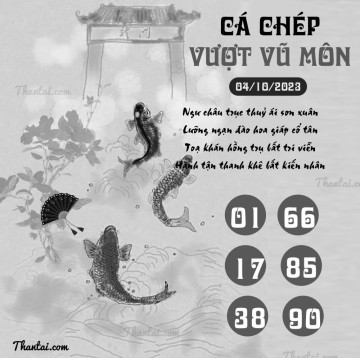 CÁ CHÉP VƯỢT VŨ MÔN 04/10/2023