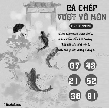 CÁ CHÉP VƯỢT VŨ MÔN 06/10/2023