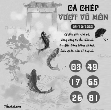 CÁ CHÉP VƯỢT VŨ MÔN 09/10/2023