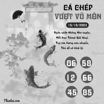 CÁ CHÉP VƯỢT VŨ MÔN 15/10/2023