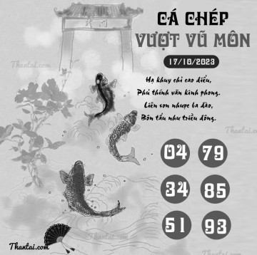 CÁ CHÉP VƯỢT VŨ MÔN 17/10/2023