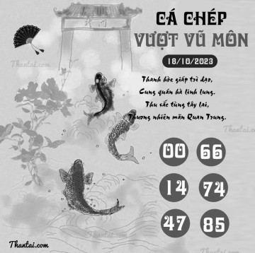 CÁ CHÉP VƯỢT VŨ MÔN 18/10/2023