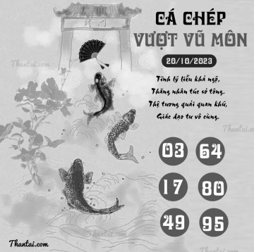 CÁ CHÉP VƯỢT VŨ MÔN 20/10/2023