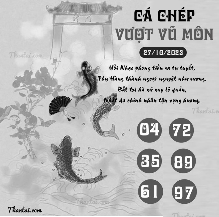 CÁ CHÉP VƯỢT VŨ MÔN 12/10/2023