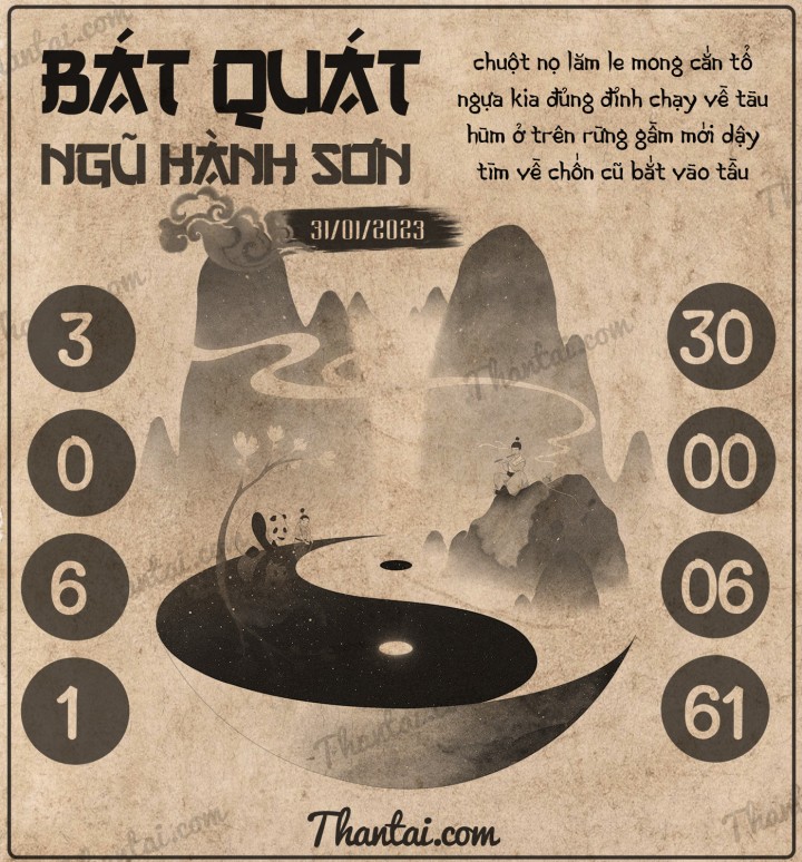 BÁT QUÁI NGŨ HÀNH SƠN 16/01/2023