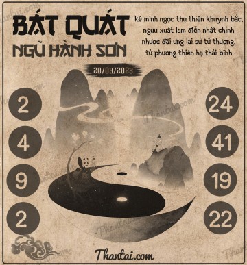 BÁT QUÁI NGŨ HÀNH SƠN 20/03/2023