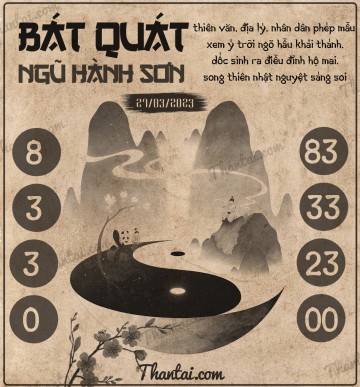 BÁT QUÁI NGŨ HÀNH SƠN 27/03/2023