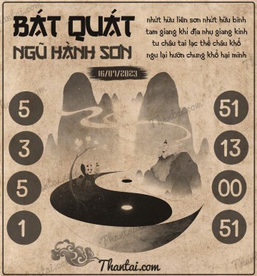 BÁT QUÁI NGŨ HÀNH SƠN 16/07/2023