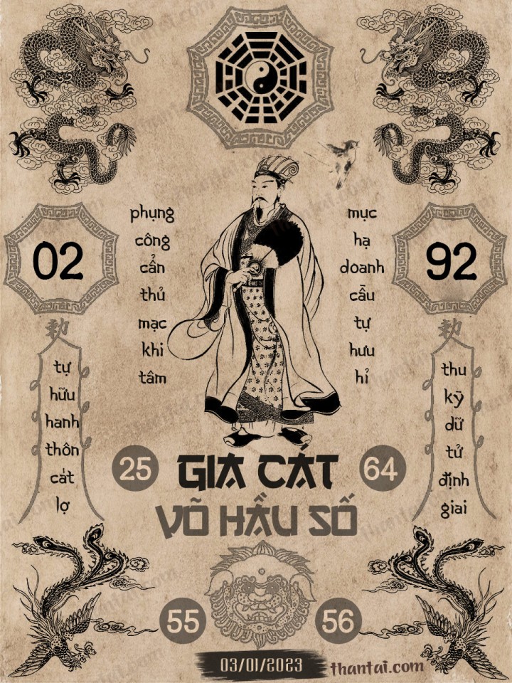 GIA CÁT VÕ HẦU SỐ 01/01/2023