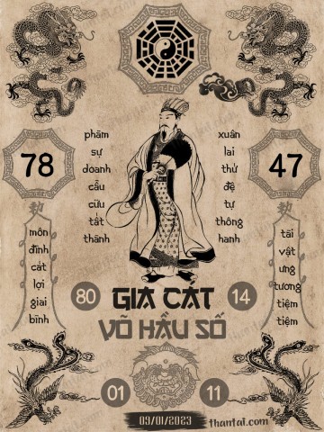 GIA CÁT VÕ HẦU SỐ 09/01/2023