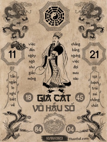 GIA CÁT VÕ HẦU SỐ 12/01/2023