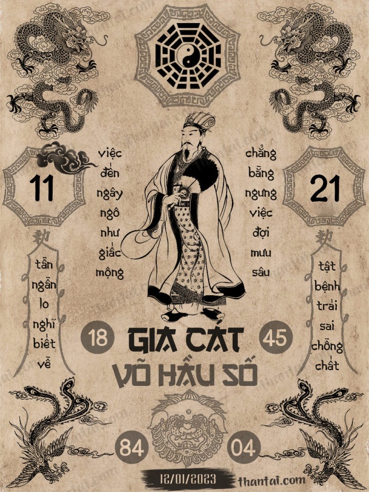 GIA CÁT VÕ HẦU SỐ 01/01/2023