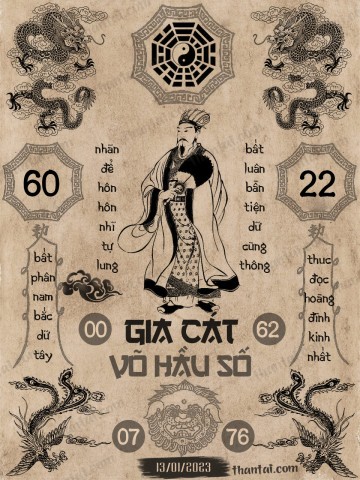 GIA CÁT VÕ HẦU SỐ 13/01/2023