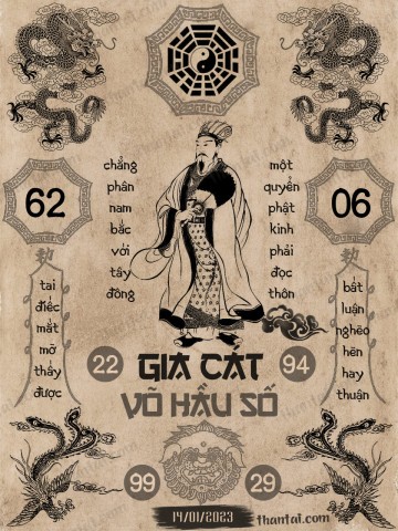 GIA CÁT VÕ HẦU SỐ 14/01/2023