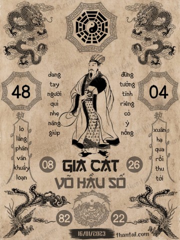 GIA CÁT VÕ HẦU SỐ 16/01/2023