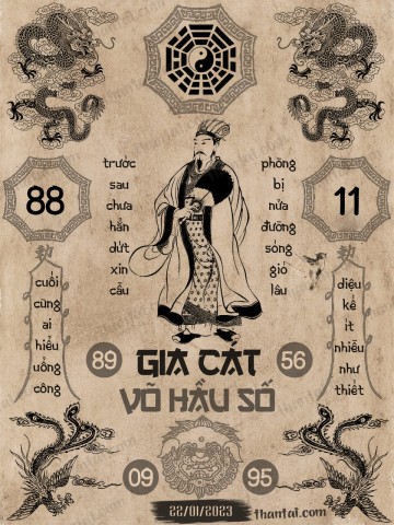 GIA CÁT VÕ HẦU SỐ 22/01/2023