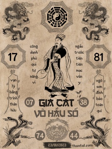 GIA CÁT VÕ HẦU SỐ 23/01/2023