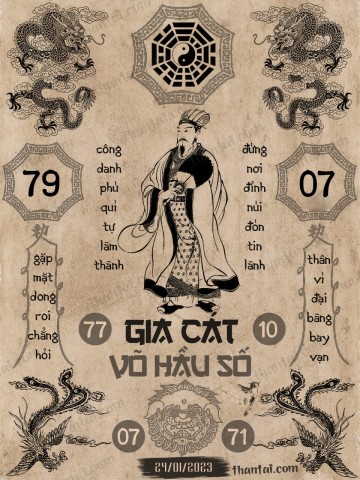 GIA CÁT VÕ HẦU SỐ 24/01/2023