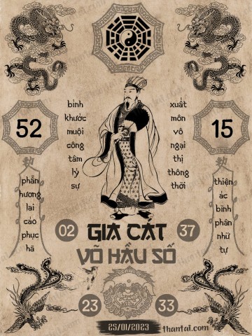 GIA CÁT VÕ HẦU SỐ 25/01/2023