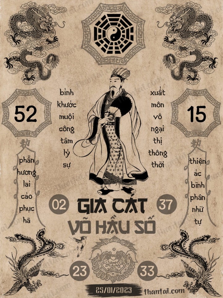 GIA CÁT VÕ HẦU SỐ 10/01/2023