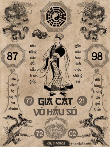 GIA CÁT VÕ HẦU SỐ 28/01/2023