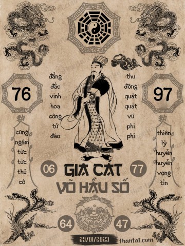 GIA CÁT VÕ HẦU SỐ 29/01/2023