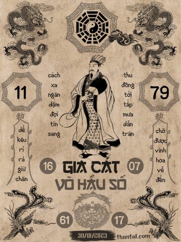 GIA CÁT VÕ HẦU SỐ 30/01/2023