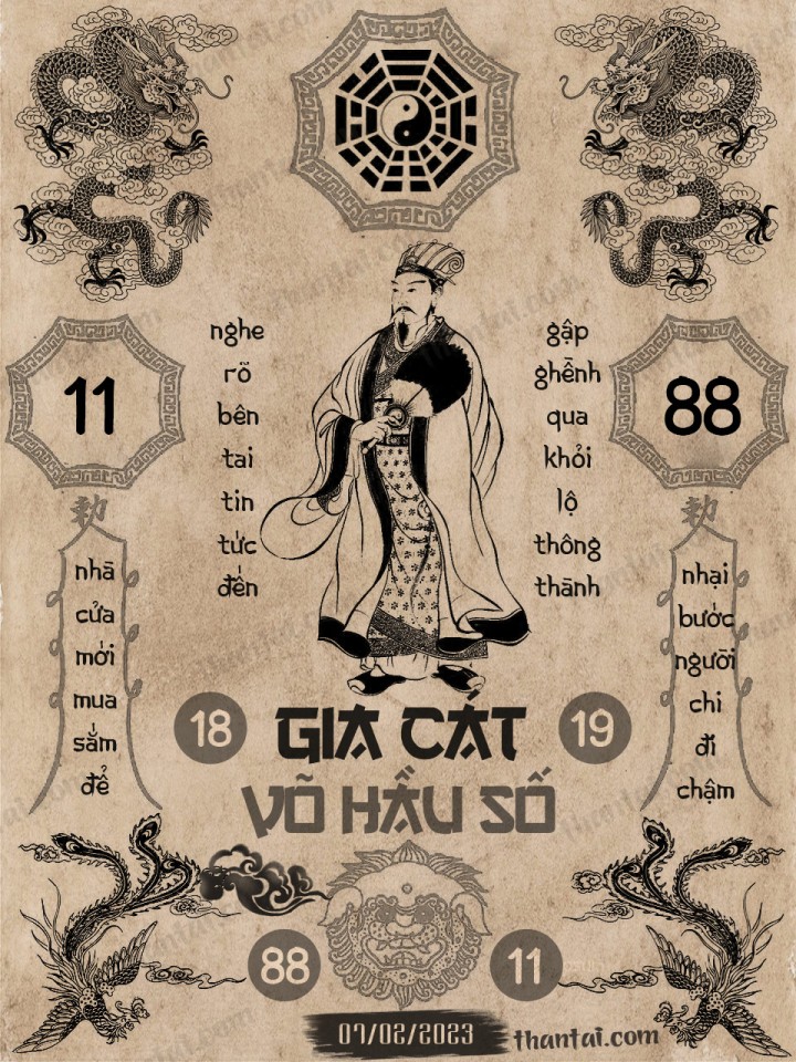 GIA CÁT VÕ HẦU SỐ 23/01/2023