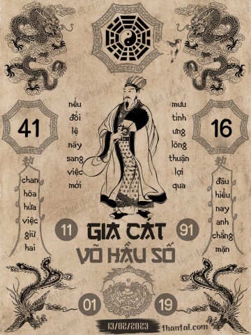 GIA CÁT VÕ HẦU SỐ 13/02/2023