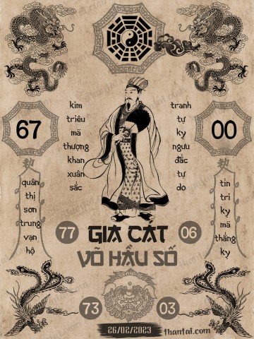 GIA CÁT VÕ HẦU SỐ 26/02/2023