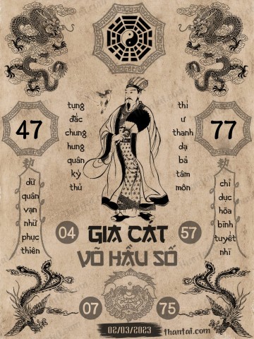 GIA CÁT VÕ HẦU SỐ 02/03/2023