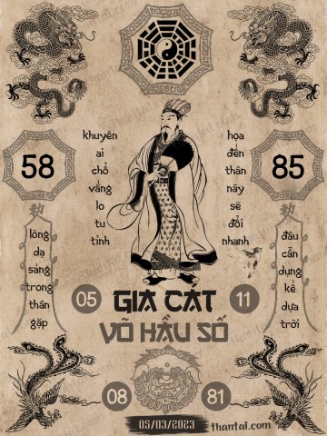 GIA CÁT VÕ HẦU SỐ 05/03/2023