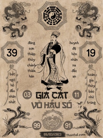 GIA CÁT VÕ HẦU SỐ 06/03/2023