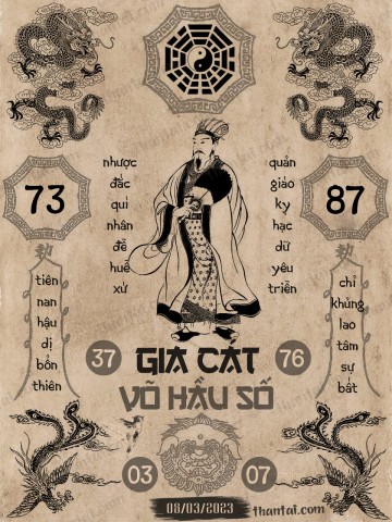 GIA CÁT VÕ HẦU SỐ 08/03/2023