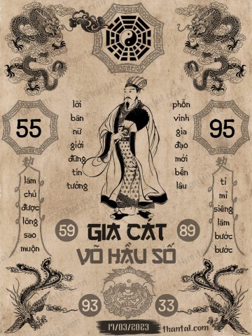 GIA CÁT VÕ HẦU SỐ 17/03/2023