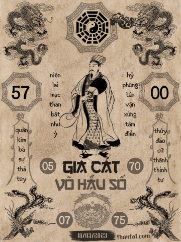 GIA CÁT VÕ HẦU SỐ 18/03/2023