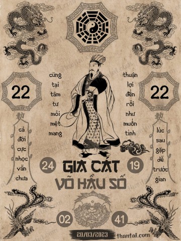 GIA CÁT VÕ HẦU SỐ 20/03/2023