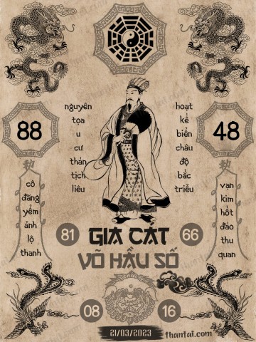 GIA CÁT VÕ HẦU SỐ 21/03/2023