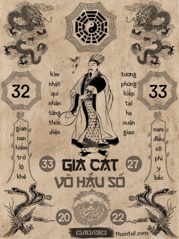 GIA CÁT VÕ HẦU SỐ 25/03/2023