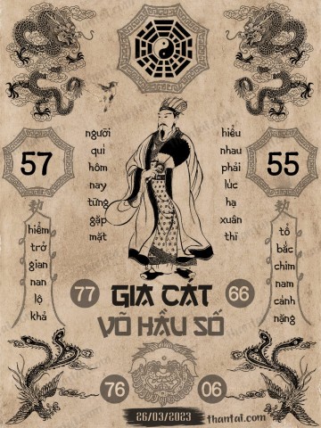 GIA CÁT VÕ HẦU SỐ 26/03/2023