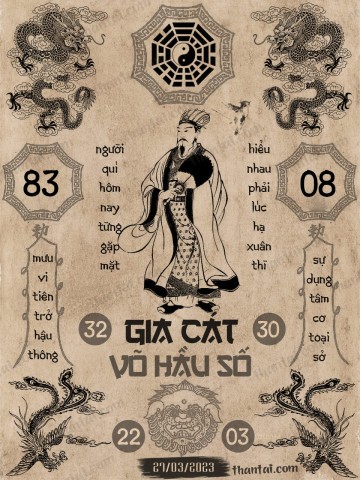 GIA CÁT VÕ HẦU SỐ 27/03/2023