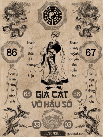 GIA CÁT VÕ HẦU SỐ 29/03/2023