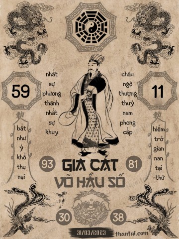 GIA CÁT VÕ HẦU SỐ 31/03/2023