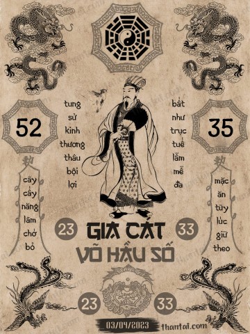 GIA CÁT VÕ HẦU SỐ 03/04/2023