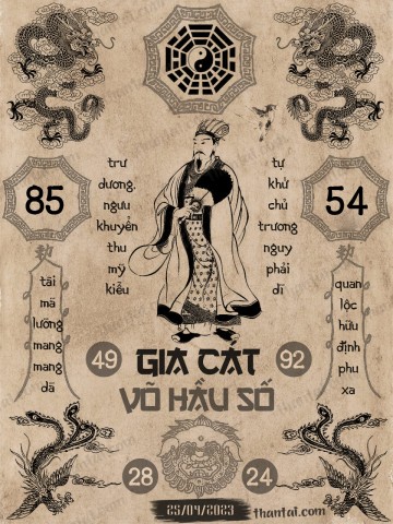 GIA CÁT VÕ HẦU SỐ 25/04/2023