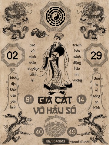 GIA CÁT VÕ HẦU SỐ 06/05/2023