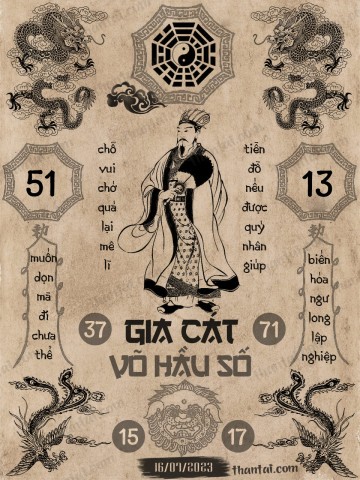 GIA CÁT VÕ HẦU SỐ 16/07/2023